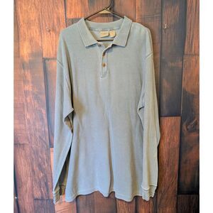 L.L Bean Long Sleeve Men's XL Tall Shirt 100% Cotton Slate Blue Rugged Outdoor
